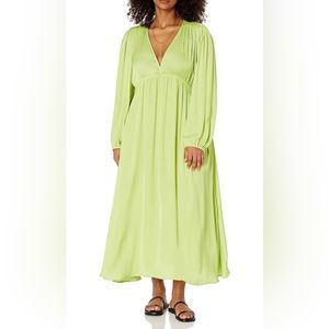 The Drop Women’s Shelly Deep V-Neck Long Sleeve Maxi Dress